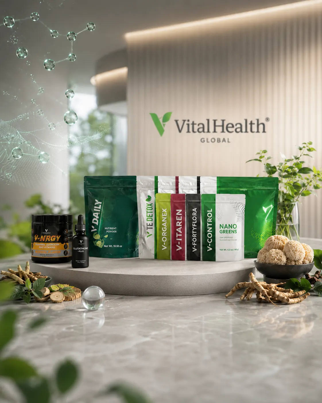 Laboratorio certificado GMP Vital Health Global suplementos alimenticios