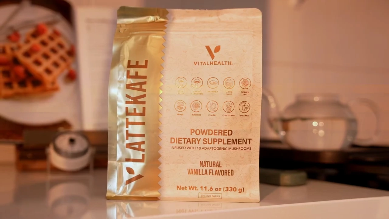 Lattekaffe café funcional con diez hongos medicinales adaptógenos
